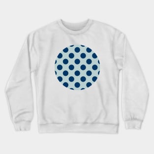 Lunares Azul Marino Fondo Azul Claro Estilo Flamenco Crewneck Sweatshirt